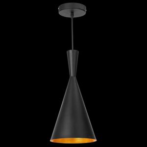 Lampa wisząca LIGHT PRESTIGE Garda, czarno-złota, 60W, 85x18 cm