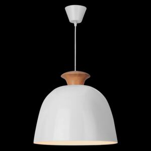 Lampa wisząca LIGHT PRESTIGE Aulla, biało-brązowa, 60W, 110x40 cm
