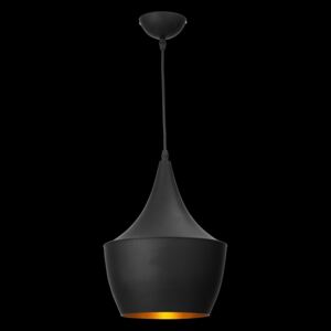 Lampa wisząca LIGHT PRESTIGE Caselle, czarna, 60W, 35x27 cm