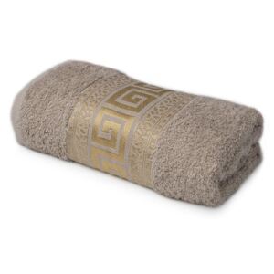 Ręcznik bawełniany MÓWISZ I MASZ, Stone, jasnobeżowy, 50x90 cm