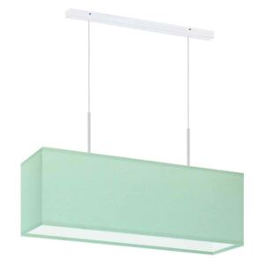 Lampa wisząca prostokątna na białym stelażu - EX400-Milox - 18 kolorów