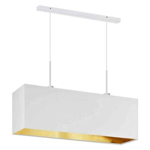 Lampa wisząca glamour nad stół na białym stelażu - EX406-Milovi - 5 kolorów
