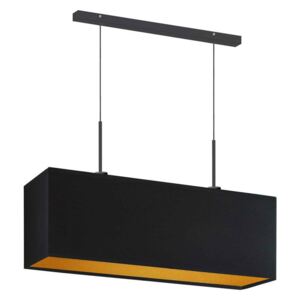 Prostokątna lampa wisząca nad stół na czarnym stelażu - EX407-Milovi - 5 kolorów