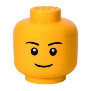 Pojemnik duża głowa LEGO chłopiec żółty ROOM COPENHAGEN