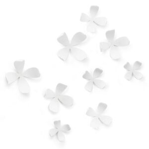 Dekoracja ścienna, kwiaty WALLFLOWER biała UMBRA