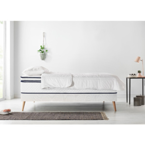 Komplet łóżka 2-osobowego, materaca i kołdry Bobochic Paris Simeo, 140x190 cm
