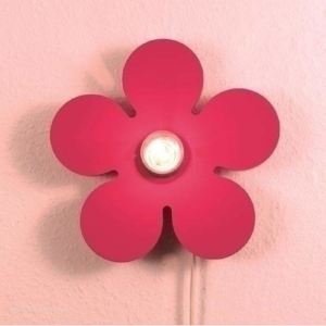 Lampa - kinkiet Szczęśliwy kwiatek (róż)