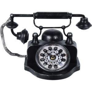Zegar stołowy Koopman „Old Telephone” czarny
