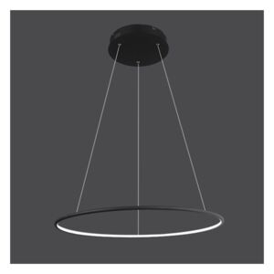 Lampa wisząca Ledowe Okręgi No.1 czarna Φ100 cm in 3k LA073/P_100_in_3k_black ALTAVOLA DESIGN LA073/P_100_in_3k_black