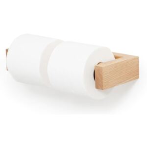 Uchwyt na papier toaletowy z drewna dębowego Wireworks