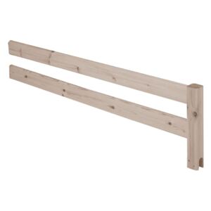 Brązowa barierka z drewna sosnowego do łóżka Flexa Classic, dł. 157cm