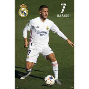 Plakat, Obraz Real Madrid - Hazard 2020 2021, (61 x 91,5 cm)