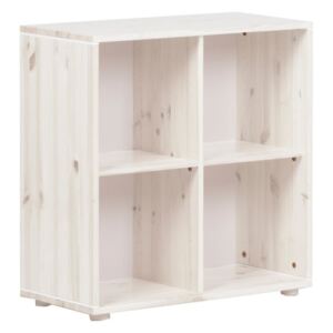 Biała szafka dziecięca z drewna sosnowego Flexa Classic, 72x72 cm