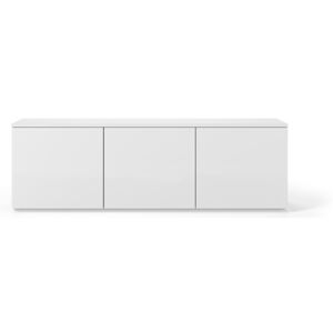 Biała szafka pod TV z matowym białym blatem TemaHome Join, 180x57 cm