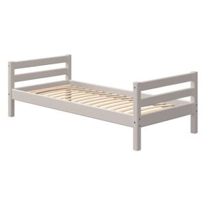 Szare dziecięce łóżko z drewna sosnowego Flexa Classic