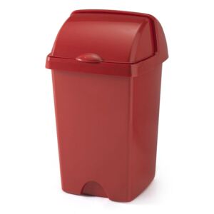 Średni czerwony kosz na śmieci Addis Roll Top, 31x30x52,5 cm