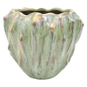 Zielona ceramiczna doniczka PT LIVING Flora, ø 16,5 cm