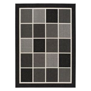 Czarno-szary dywan odpowiedni na zewnątrz Universal Nicol Square, 160x230 cm