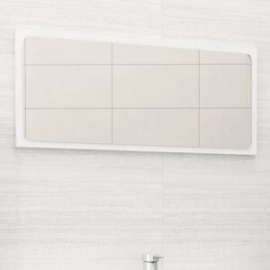 Lustro łazienkowe, białe, 80x1,5x37 cm, płyta wiórowa