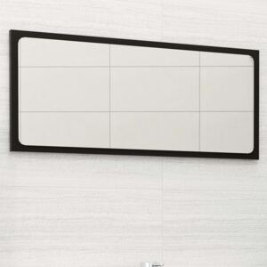 Lustro łazienkowe, czarne, 80x1,5x37 cm, płyta wiórowa