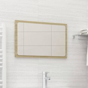 Lustro łazienkowe, dąb sonoma, 60x1,5x37 cm, płyta wiórowa