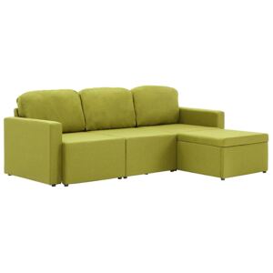 Rozkładana sofa modułowa zielona - Lanpara 4Q