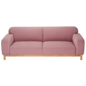 Sofa tapicerowana Break, 3 osobowa, dł.224 x gł.98 x wys.77 cm - różowa