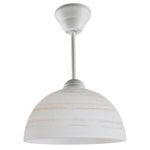 Klasyczna lampa wisząca E501-Cyrkonix - biały