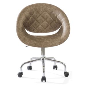 Krzesło biurowe Relax - brązowe
