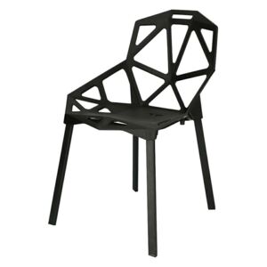 SELSEY Krzesło Nubera czarne
