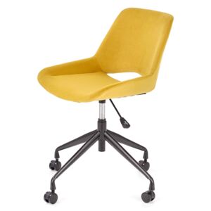 SELSEY Fotel biurowy Loquat żółty