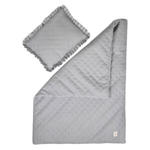 Pikowelove (Milky Grey) - kołderka z poduszką - różne rozmiary 65×78 cm, poduszka 26×36 cm