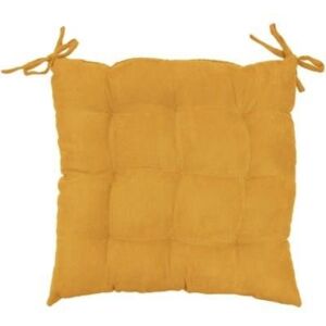 Poduszka na krzesło 40 x 40 cm SUEDINE, żółta