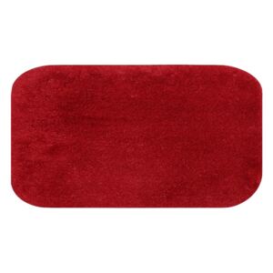 Czerwony dywanik łazienkowy Confetti Miami, 57x100 cm