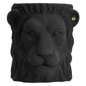 Czarna doniczka Garden Glory Lion, wys. 40 cm