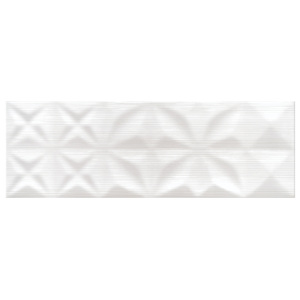 Glazura Modern Line Cersanit 25 x 75 cm biała struktura 1,12 m2