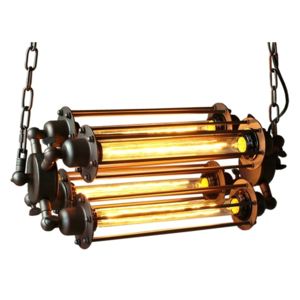 MCODO :: Industrialna lampa sufitowa BROOKLYN w kolorze rusty
