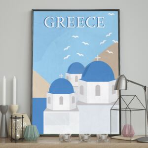 DecoKing - Plakat ścienny - Greece 40x50 cm