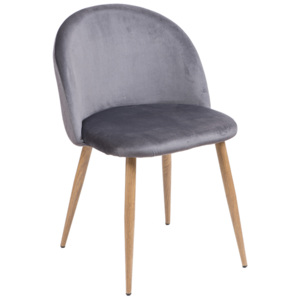 Krzesło tapicerowane do salonu jadalni zm010 szare