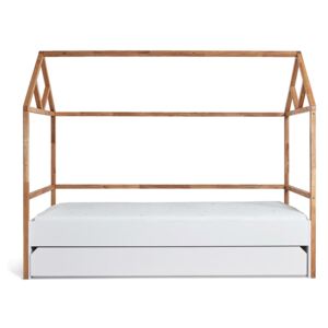 Bellamy Lotta - łóżko domek 90x200 cm z szufladą Biały