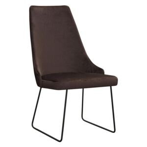 Wygodne krzesło tapicerowane Cotto ski na metalowych płozach
