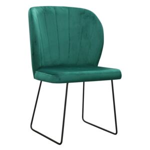 Krzesło tapicerowane Santi Ski w stylu glamour