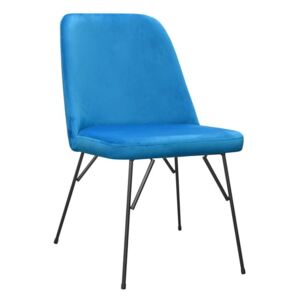 Designerskie krzesło tapicerowane Jennis spider na metalowych nogach