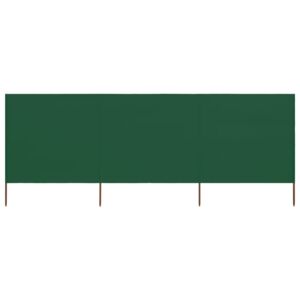 Parawan 3-skrzydłowy z tkaniny, 400x160 cm, zielony