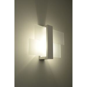 SOLLUX Lampa ścienna w stylu skandynawskim Designerski Kinkiet FENIKS 1 w kolorze białym