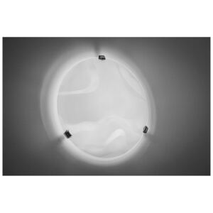 SOLLUX Okrągła Lampa na Sufit Plafon WELLE Efektowne Szkło E27