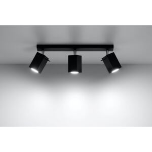 SOLLUX Nowoczesna Lampa Sufitowa Listwa Halogenowa Spot Plafon MERIDA 3 czarny LED!