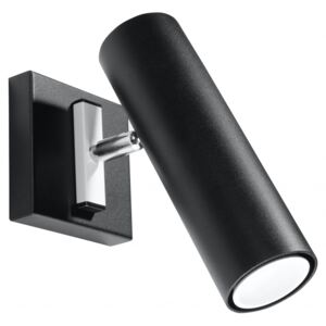SOLLUX Nowoczesna Lampa Ścienna Kinkiet DIREZIONE Czarny LED!