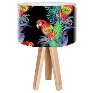 Lampa stołowa mini-trójnóg Tropikalna Papuga
