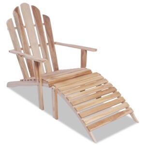 Krzesło Adirondack, lite drewno tekowe